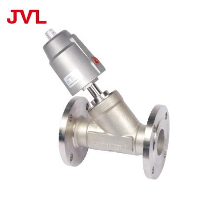 China Air Control General Stainless Steel Wafer Threaded Angle Seat Pneumatic Valve for sale