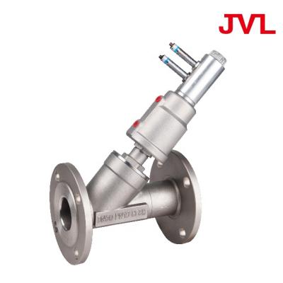 China General Cast Threaded Pneumatic Air Control Stainless Steel Angle Seat Valve for sale