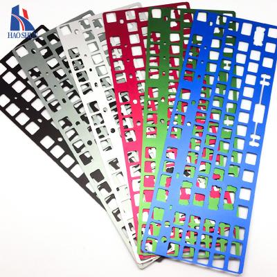 China Custom Oem  Precision Multicolor Anodizing Aluminum Plastic Cnc Machining Mechanical Keyboard Case for sale