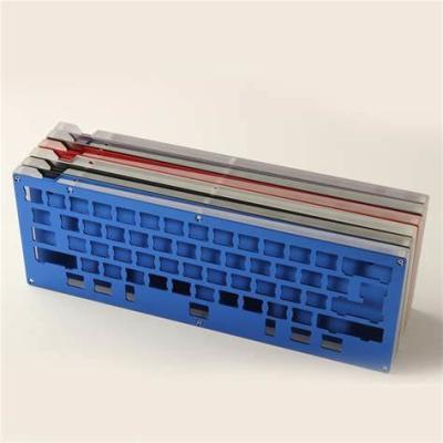 Chine Caisse mécanique en aluminium de plat de clavier de cadres de caisse de DIY du kit 60% de clavier de stabilisateurs faits sur commande de plat à vendre