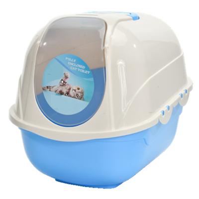 China Sustainable Top Selling Guaranteed Small Cat Pet Toilet Small Fully Enclosed Trash Can for sale