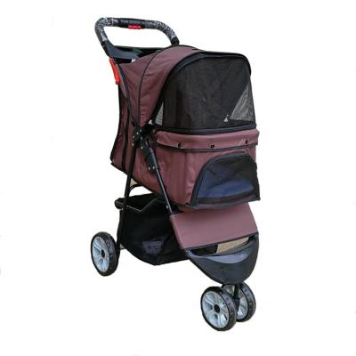 China High Quality Dogs Outdoor Convenient Travel Large Pet Carrier Convenient Stroller for sale