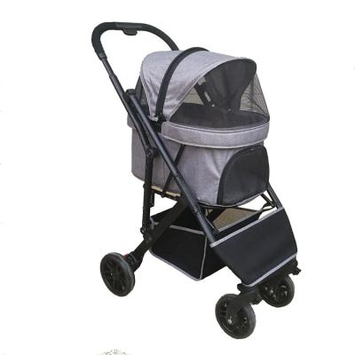 China Dog Factory Wholesale Hot Sale Premium Convenient Lightweight Pet Cart Strollers for sale