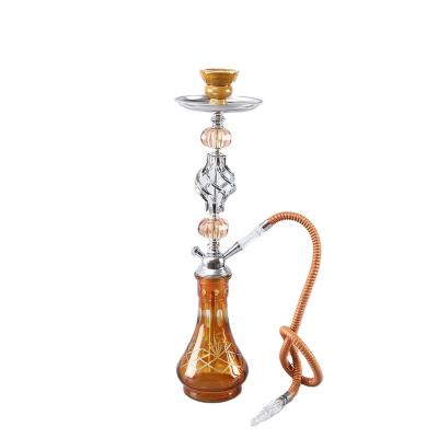 China Home Wholesale Custom Double Hoses Glass Portable Egyptian Shisha Hookah Set for sale