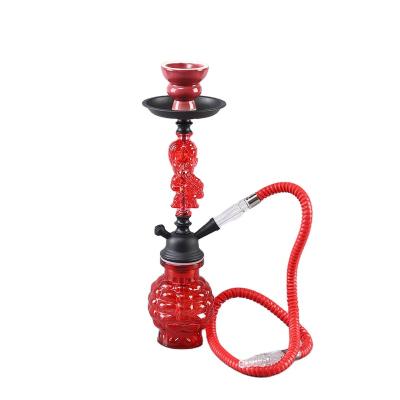 China Factory direct sales wholesale large home finished product acrylic hookah hookah set double hose customization for sale