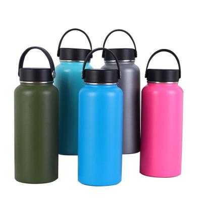 China Sports Water Bottle 32oz Large Fast Flow Flip Top LeakProof Lid Open Non-Toxic Eco-Friendly vacuum flask zu verkaufen