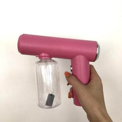 China Spray Gun Sprayer Blue Light Disinfect Nano New Technology Nano Fog Gun No Cable Wireless Nano Spray Gun en venta