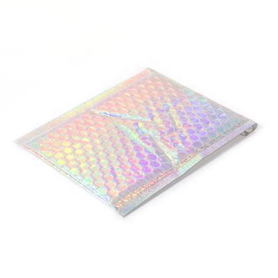 China Recyclable Recyclable Aluminum Foil Mailing Labeled Plastic Mailing Bags Holographic Bubble Padded Envelopes for sale