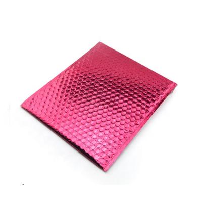 China Low Fee Recyclable Self Shipping Waterproof Seal Glitter Metallic Rose Gold Padded Envelopes Bubble Mailer for sale