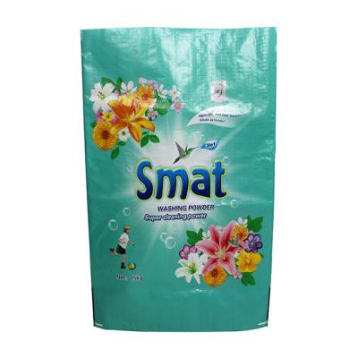 China Recyclable 10kg 15kg 25kg Bopp Laminated PP Material Woven Plastic Bag For Plastic Bag For Laundry Detergent Soap Washing Powder Packaging for sale