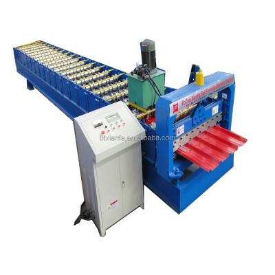 China Building Material Stores Thailand Roof Tile Forming Machine Long Span Color Roof Roll Forming Machine for sale