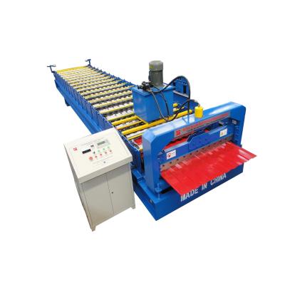 China Building Material Shops Colorful And Unique Wall Panel Roll Forming Machine for sale