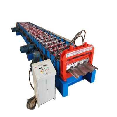 China Building Material Stores Galvanized Sheet Metal Floor Deck Roll Forming Machine Steel Floor Deck Roll Forming Machine for sale