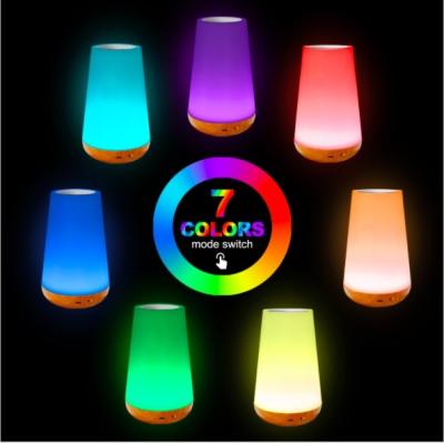 China Modern Hot Sale Holiday RGB Remote Control Amazon Touch Led Decoration Room Night Light Rechargeable Table Lamp Lighting for sale