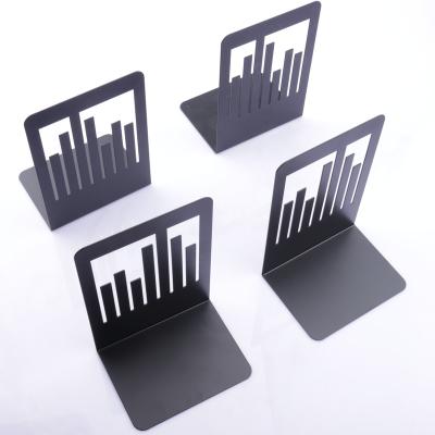 China Wholesale Custom Metal End Book Heavy Duty New Metal Book End Bookends Stand Stand Decorative Black Metal Bookends For Shelves for sale