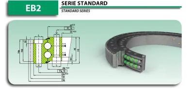 China Crane Extra Tooth Double Row Slewing Bearing Gear EB2 30 1249 400-1sppn for sale