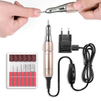 China Easy Apply High Quality Nail Drill Handpiece USB Nail Drill Pen 20000RPM Portable efile Nail Drill For Salon Home Use for sale