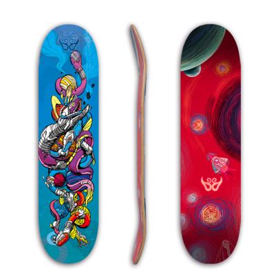 China Adult China Factory Blank Canadian Maple Skateboard Complete Skate Deck With Low MOQ Custom Printing for sale