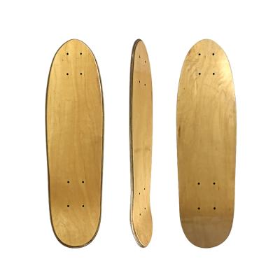 China Old White 23 Inch 7ply Full Canadian Maple Educational Board Skateboard Deck for sale