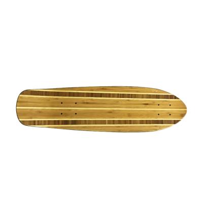 China OEM Design Customized 27 Inch Cruiser Bamboo Material Boards For Curising Skateboard for sale