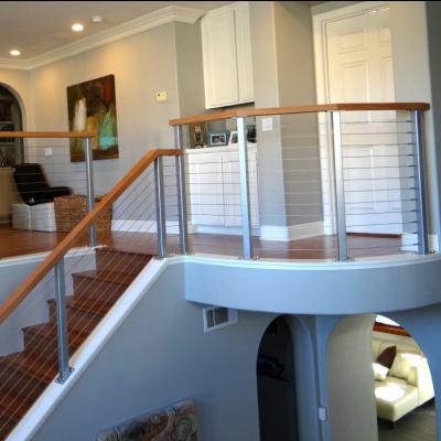 China Modern Stainless Steel Handrail Stair Railing Baluster Systems for sale