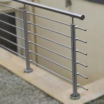 China Modern Aluminum Stainless Steel Railing Rod Bar Balcony Stair Railing for sale