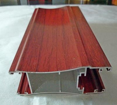 China door & Window Customized Wood Grain Extruded Aluminum Profile For Window for sale