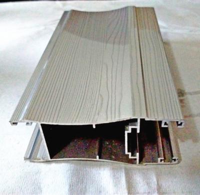 China door & Window Factory Supply Extruded Wood Grain Aluminum Profile For Sliding Door for sale