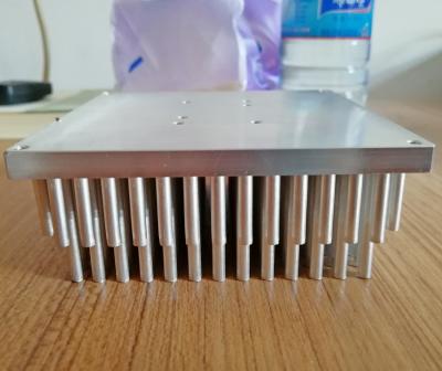 China Aluminum Customized 1070 Aluminum Cold Forging 133mm Pin Fin Radiator for sale