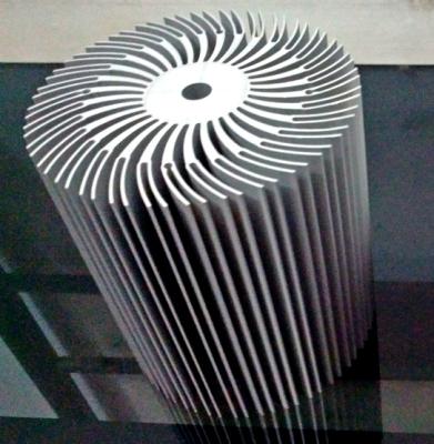 China Clear Anodized Aluminum Radiator Customized Round Radiator Extrusions for sale