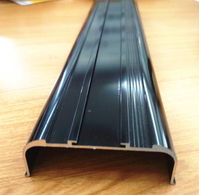 China Aluminum Profile Low Price Black Powder Coated Aluminum Channel Extrusion for sale