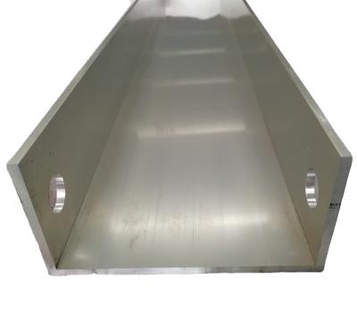 China Good Build Quality Aluminum Structure 150*75mm Extruded U Channel Aluminum Profile for sale