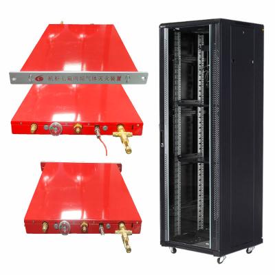 China 70L Automatic Fire Extinguisher Rack Mount Cabinet Fire Detection Clean Gas Environmental Friendly zu verkaufen