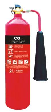 China Extintor rojo del CO2 de 21B 17.5MPa 2kg 7kg en venta