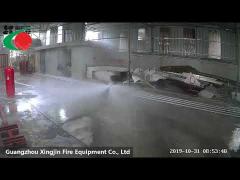 Presentation of piston flow fire suppression system(nozzle test)