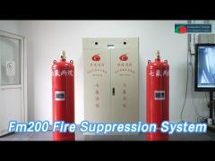 Automatic Fm200 Fire Suppression System Clean Low Toxicity For Electronic