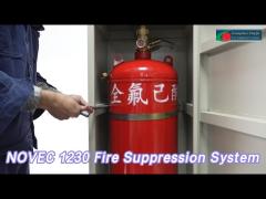 Steel Cylinder NOVEC 1230 Fire Suppression System Red Easy Installation