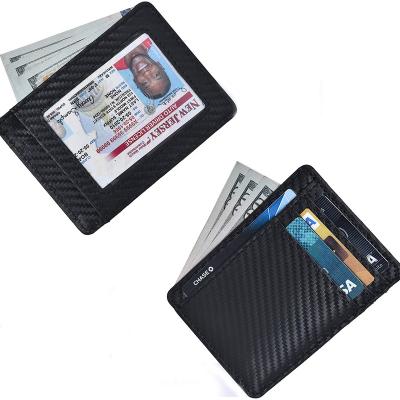 China RFID Blocking Protects Custom PU Leather RFID Card Holder Unisex Personalized Business Slots Card Holder for sale