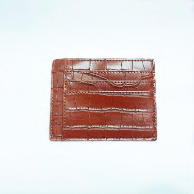 China 2022 High Quality Manufacturer Custom Leather Business ID Card Credit Holder for sale