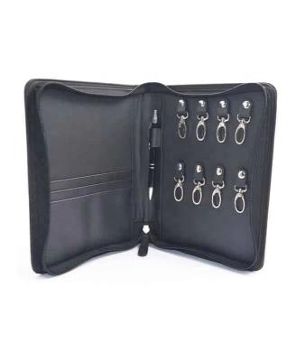 China High Quality PU Key Wallets Large Capacity Screen Start Key Cover Zipper Card Holder Storage Key Zipper Leather Bag for sale