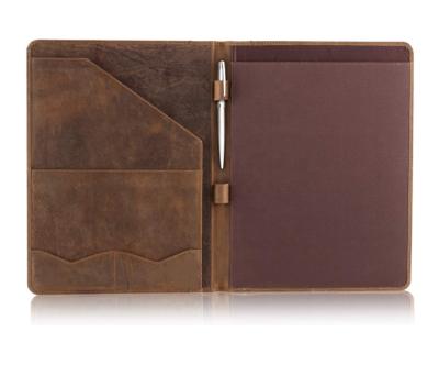 China Customized Style 2022 Custom Made Leather Business PU Cover Folder Folder File A4 Size File Folders Documents Storage Bag Office for sale