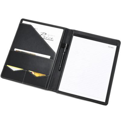 China 2022 Wholesale Custom Luxury Genuine Leather Folder Handmade Manufacturer Folder for sale