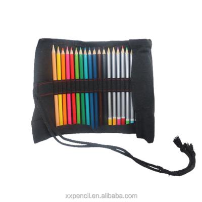 China 100% Eco-friendly 24PCS Drawings Painting Kit Water Color Drawing Pencil Bag Art Set with Cotton Roll Bag for sale