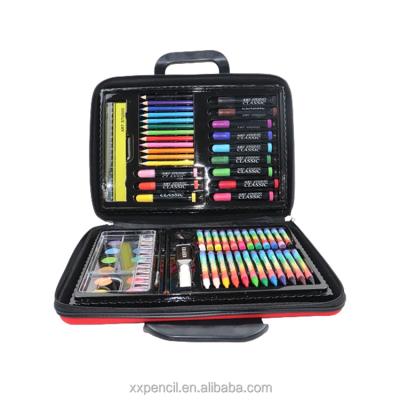 China 100% Eco-friendly Multicolor Oil Painting Tool Kits Art Supplies Pencil Color Crayons Set Art Sets with Eva Bag for sale