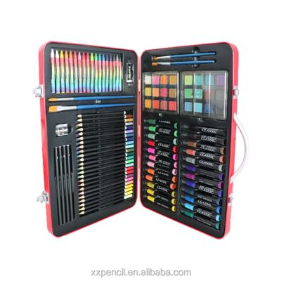 China 100% Eco-Friendly Sharpeners Pencil Art Gift Set 103PCS Tin Box Custom Logo Pencil Art Set Drawing for sale