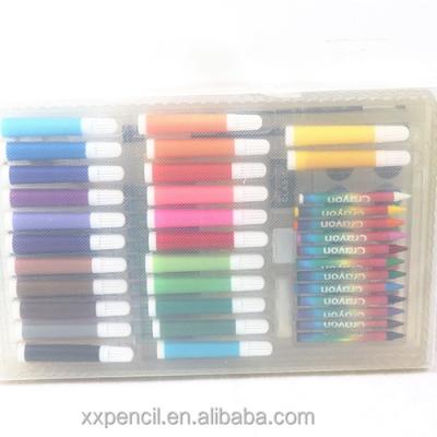 China 100% Eco-Friendly Art Gifts Sets 87PCS PP Box Pencil Set Markers Art Giveaways Set With Oil Pastels for sale