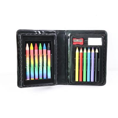 China 100% Eco-friendly Plastic Box Children's Art Set Of Pencils Drawing Kits 10PCS And Crafts Supplies For Kids for sale