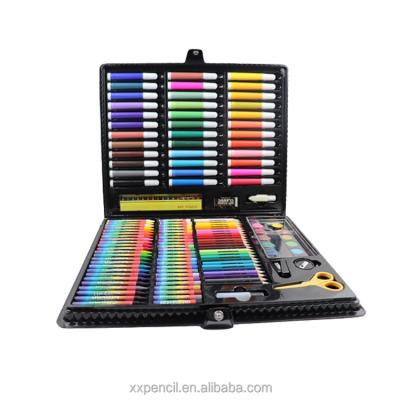 China 100% Eco-friendly Plastic Box Markers Pencils 131PCS Crayon Art Supplies Paint Set For Art Water Drawing for sale