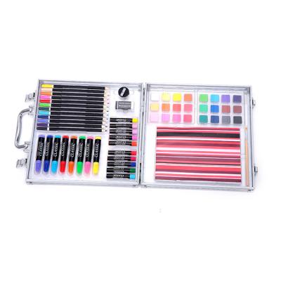 China 100% Eco-friendly Tipping Colors Pencil Drawing Painting Kit Stationary Gift Set Watercolors Art Sets With Acrylic Box for sale