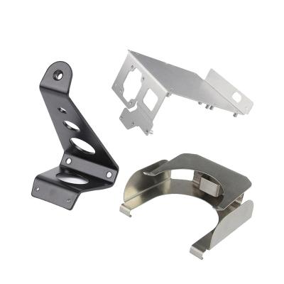 China Aluminum Sheet Metal Fabrication Services Black Anodized Bending Metal Stamping Parts for sale